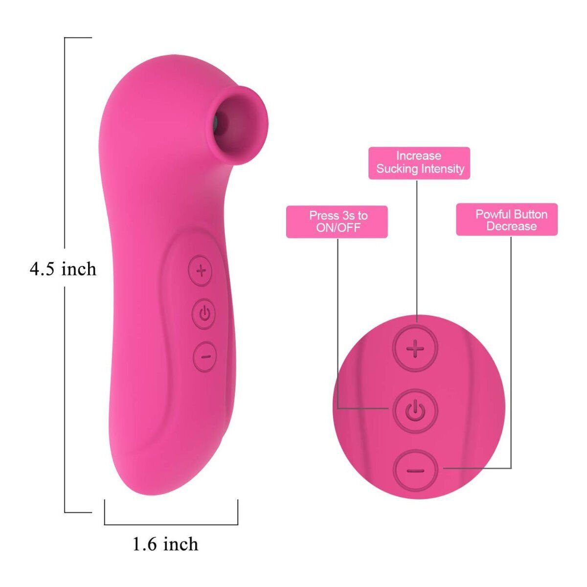 Female Nipple Pussy Vaginal Clit Sucking Vibrator Stimulator Sex Toys for Women