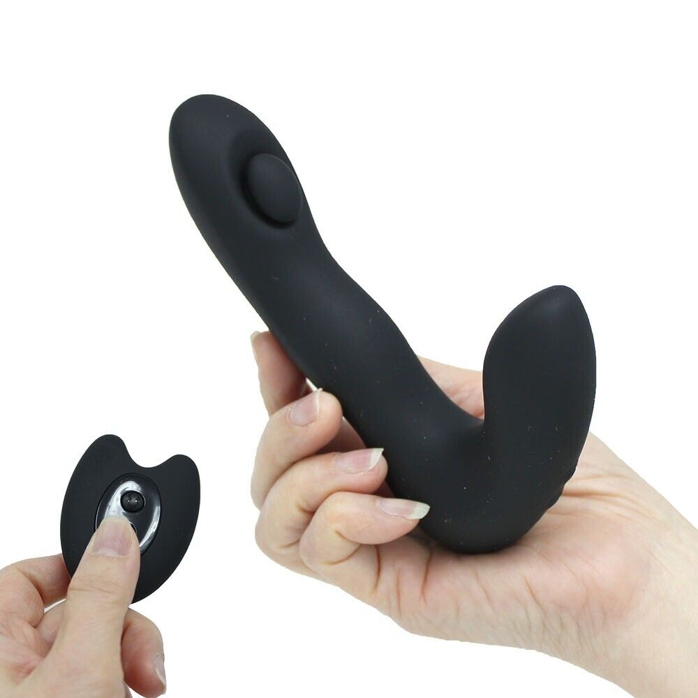 Wireless Remote Control Thumping Vibrating Prostate Massager Anal Stimulator