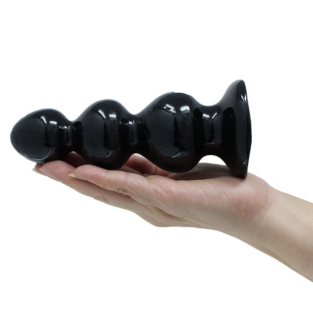 Heavy Duty Large Huge Anal Beads Butt Plug Dildo with Suction Cup Base