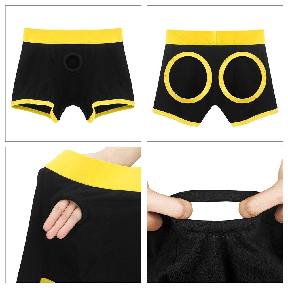 Strap On Harness Shorts Briefs for Pegging Dildo Dong Packing Packer Sex Toys ML