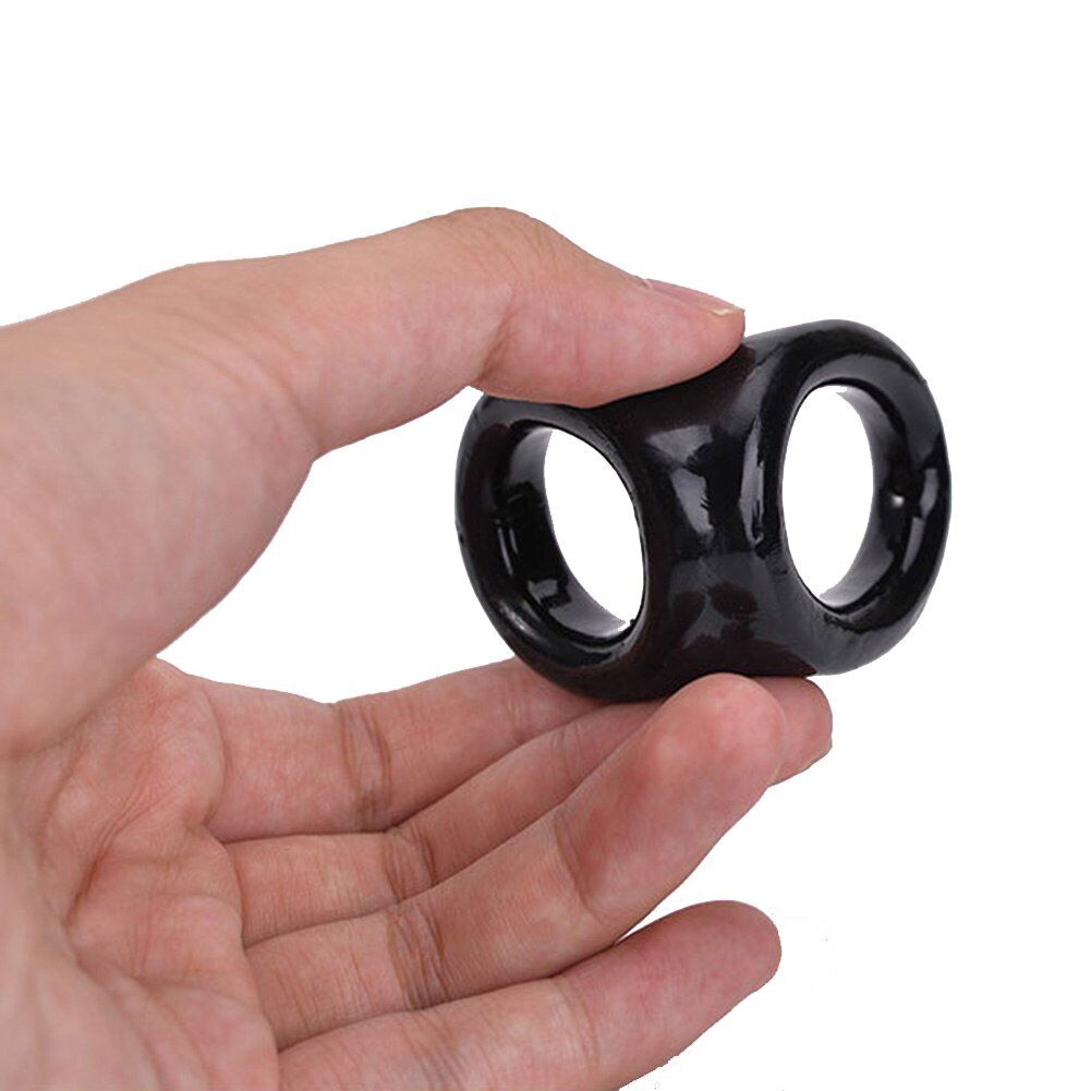 2pcs Snug Tugger Cock Balls Dual Support Male Penis Erection Enhancer Cock Ring