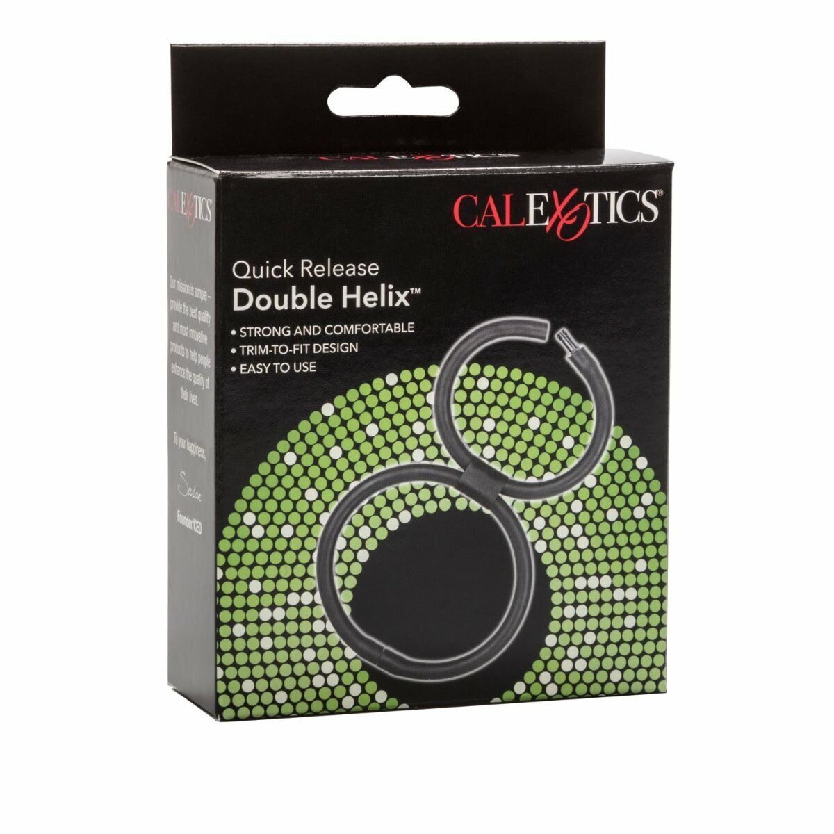 Double Helix Quick Release Penis Ring Cock Balls Ring Enhancer Erection Keeper