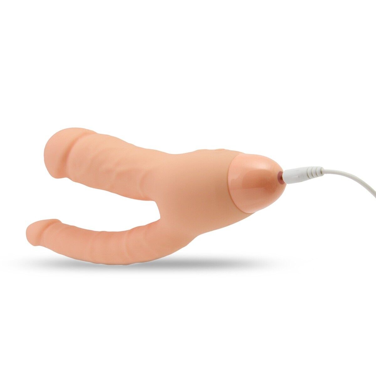 Vaginal Anal G-spot Dual Double Penetration Vibrator Dildo Dong DP Sex Toys