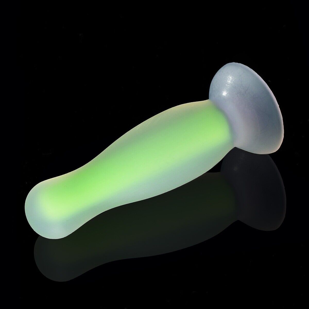 5.8 Glow-in-the-Dark Silicone Anal Butt Plug Dildo with Suction Cup Anal Sex Toy