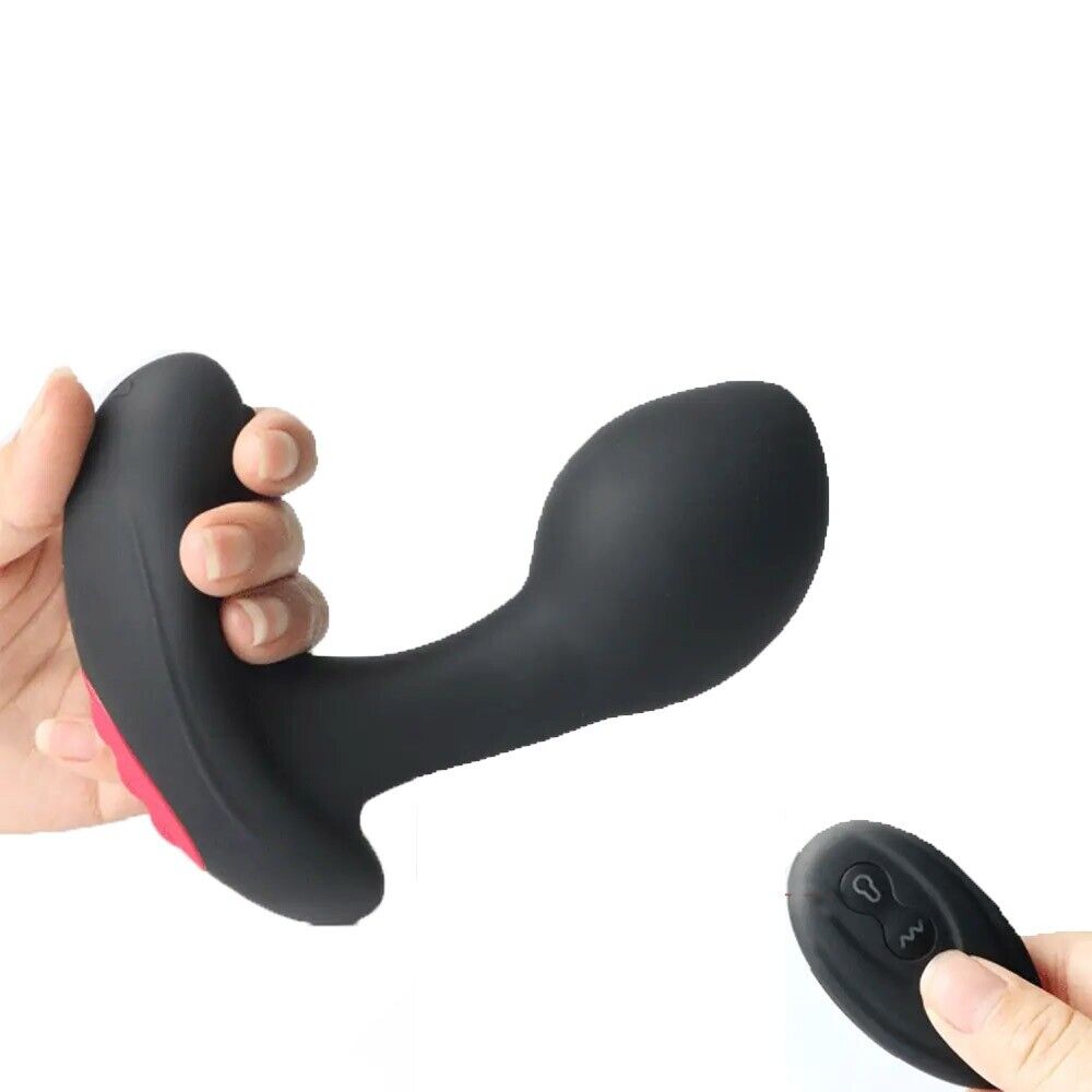 Inflatable Vibrating P-Spot G-spot Anal Vibrator Prostate Massager Butt Plug