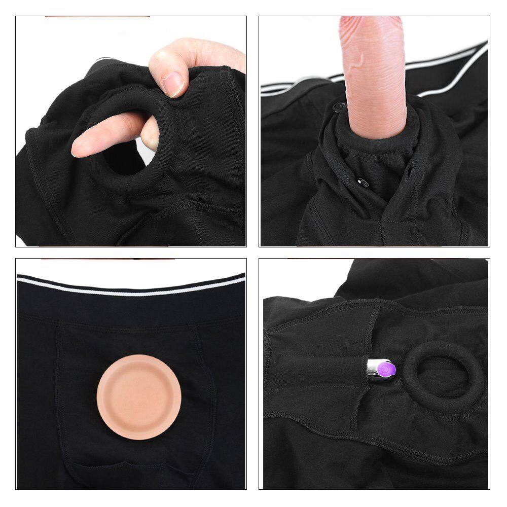 Strap On Harness Shorts Briefs for Pegging Dildo Dong Packing Packer Sex Toys ML