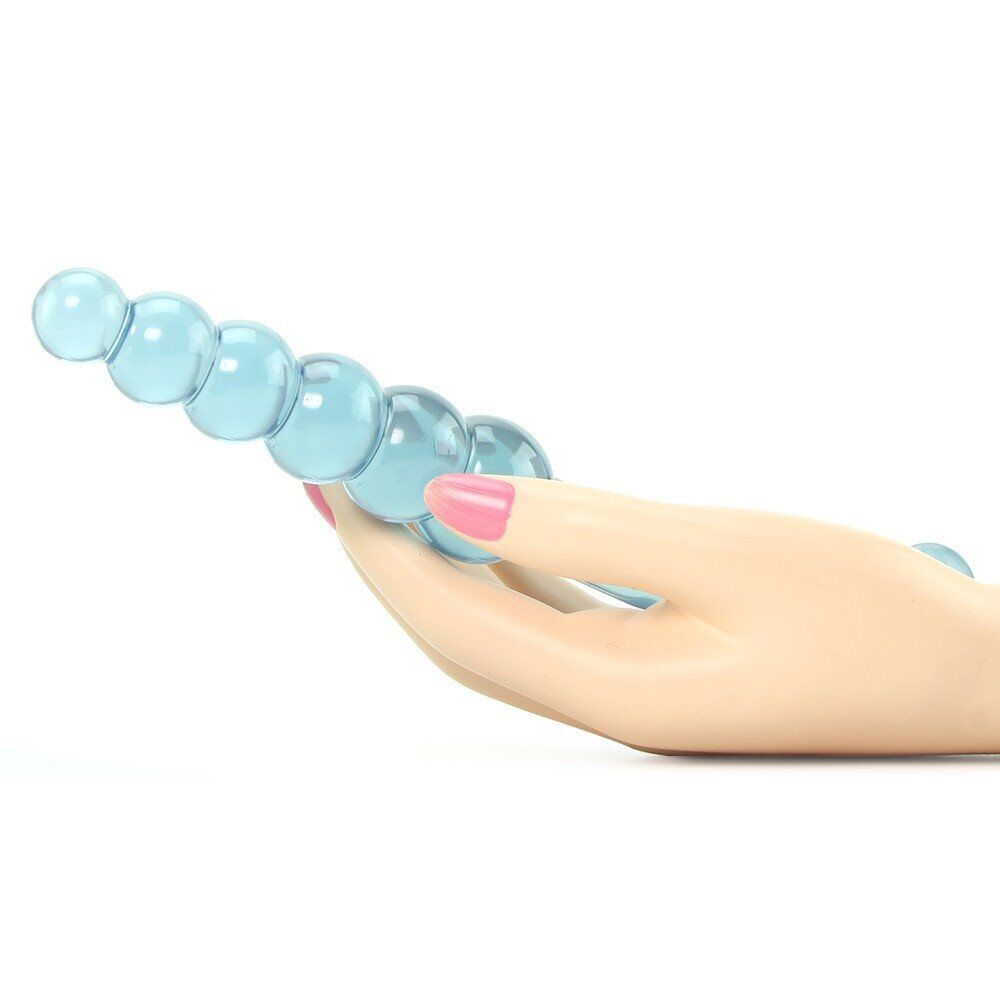 Jelly Anal Wand Probe Flexible Bendable Anal Sex Toy Dildo Butt Plug Beads