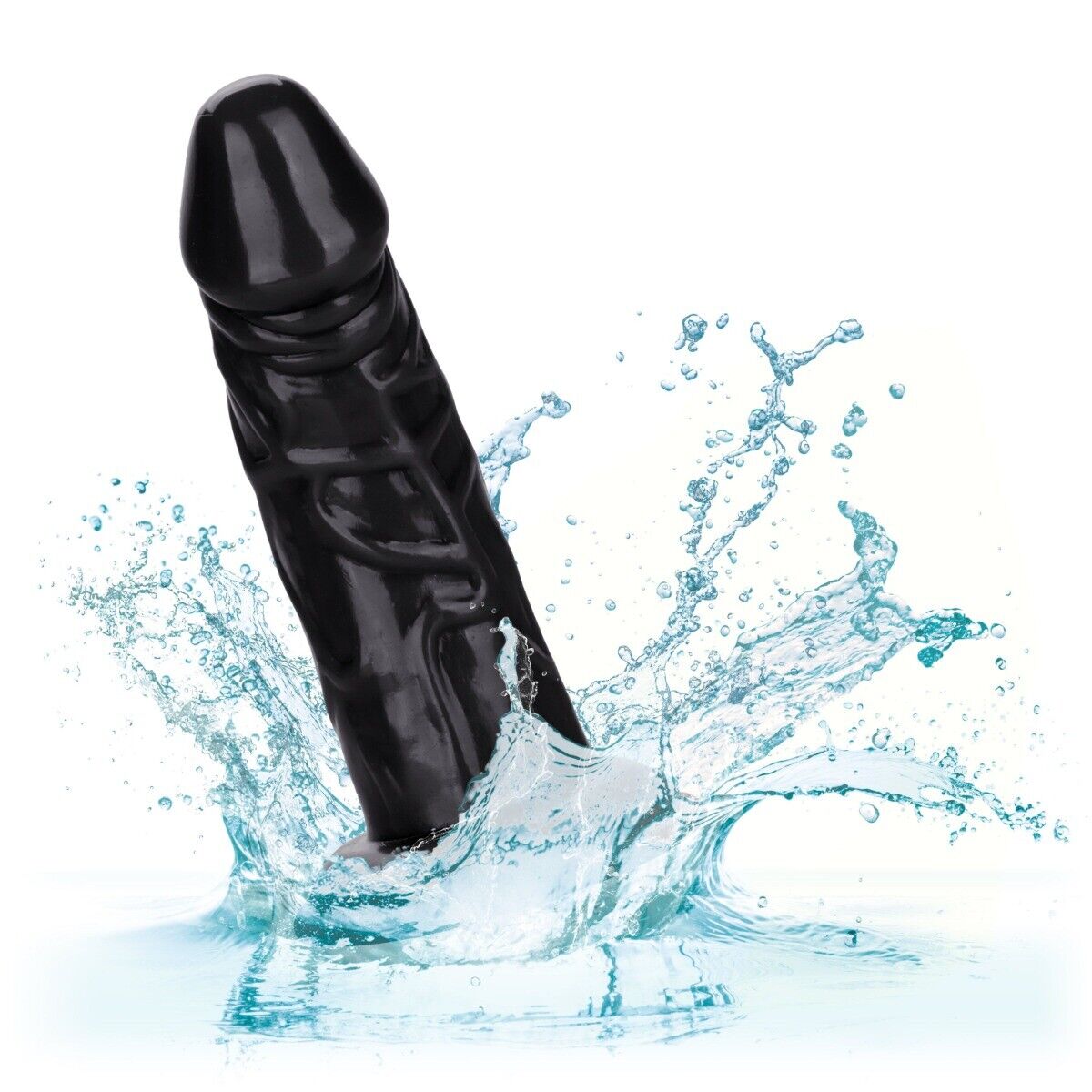 Thick Realistic Black Anal Dildo Dong Butt Plug with Suction Cup