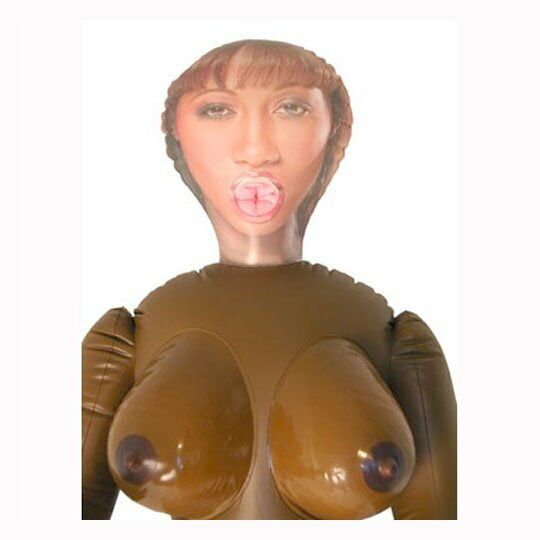 Inflatable Blow Up India Nubian Ebony Love Sex Doll Bachelor Party Gags