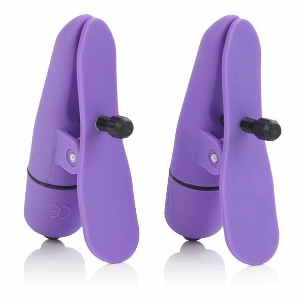 Wireless Cordless Vibrating Nipple Clamps Breast Nipple Play SM Bondage Sex Toy