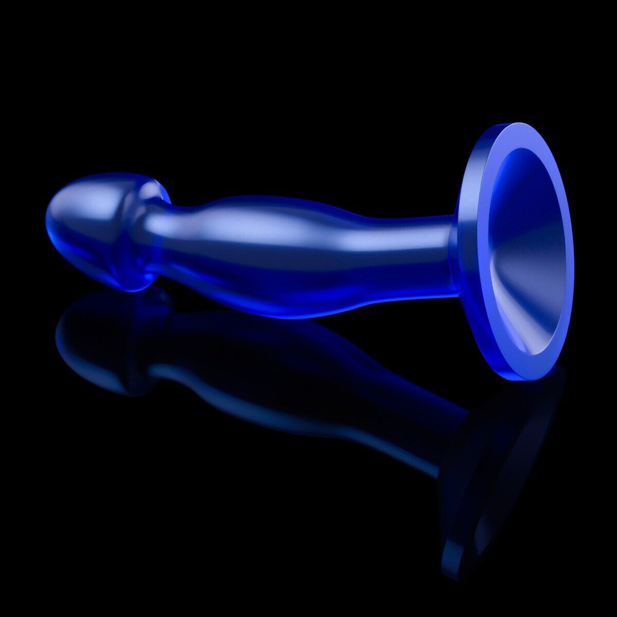 Blue Jelly P-spot Male Prostate Massager Anal Probe Butt Plug Probe