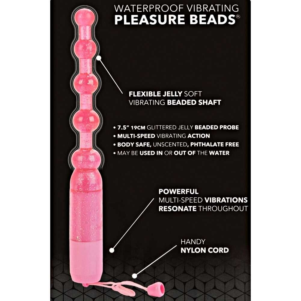 Slim Slender Flexible Bendable Waterproof Vibrating Anal Pleasure Beads Vibrator