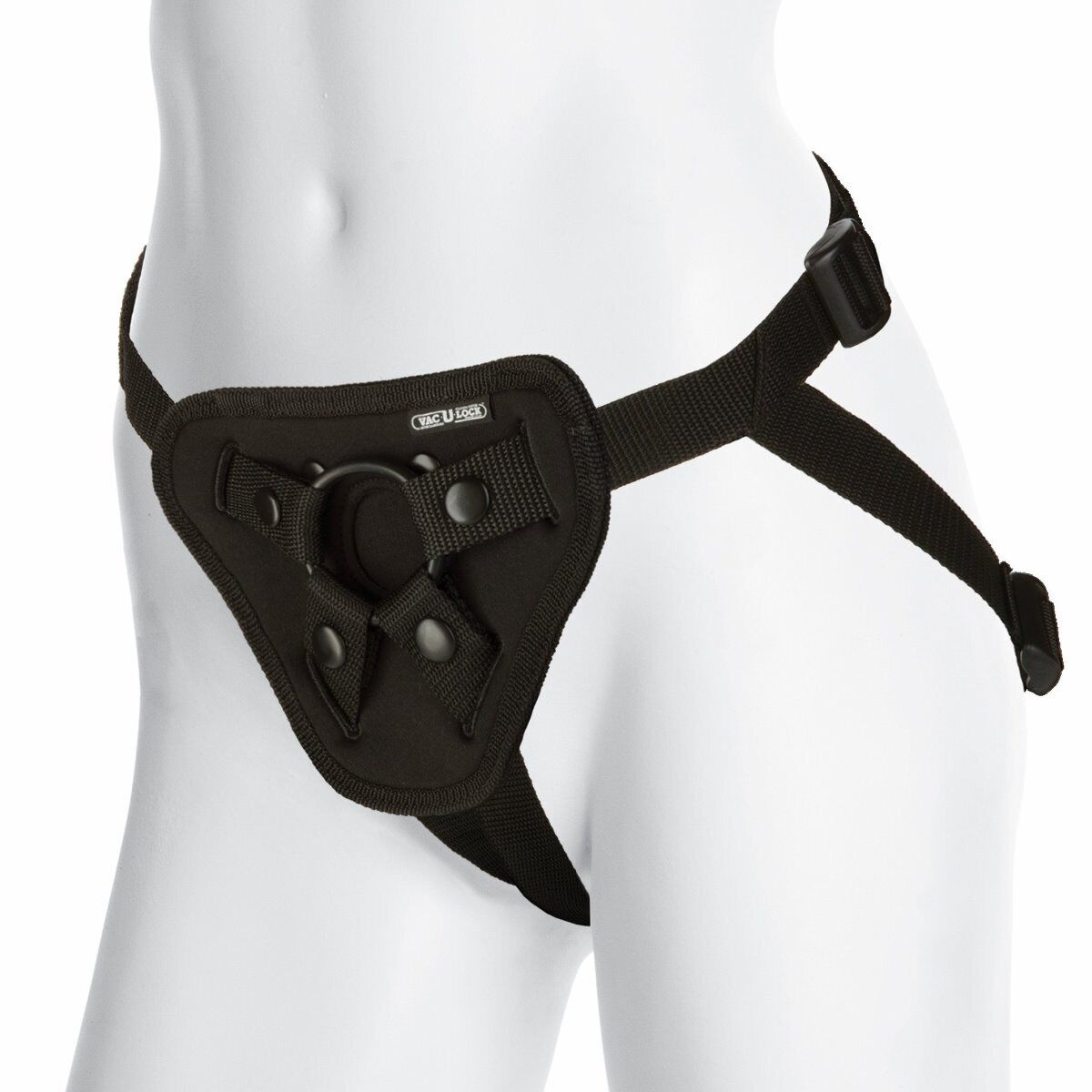 Doc Johnson Vac-U-Lock Luxe Strap-on Harness with Plug & O Rings