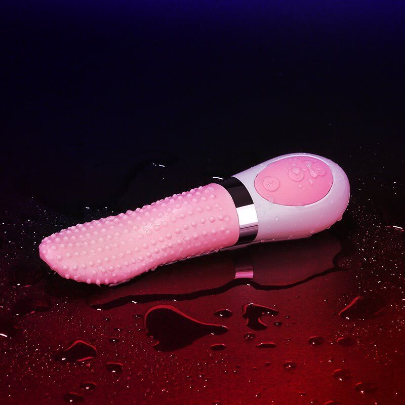 Licking Tongue Clit Nipple Vibrator Dual Bullet Vibe Sex-toys for Women Couples