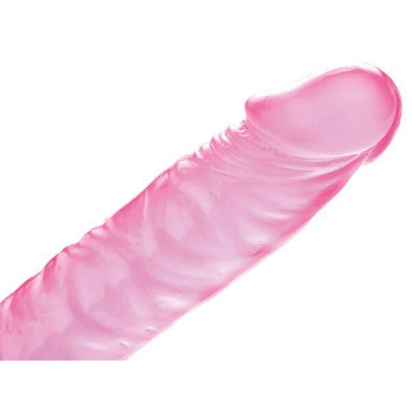 Adam & Eve Pink Jelly Flexible Slim Dildo Dong Realistic Vaginal Anal Butt Plug