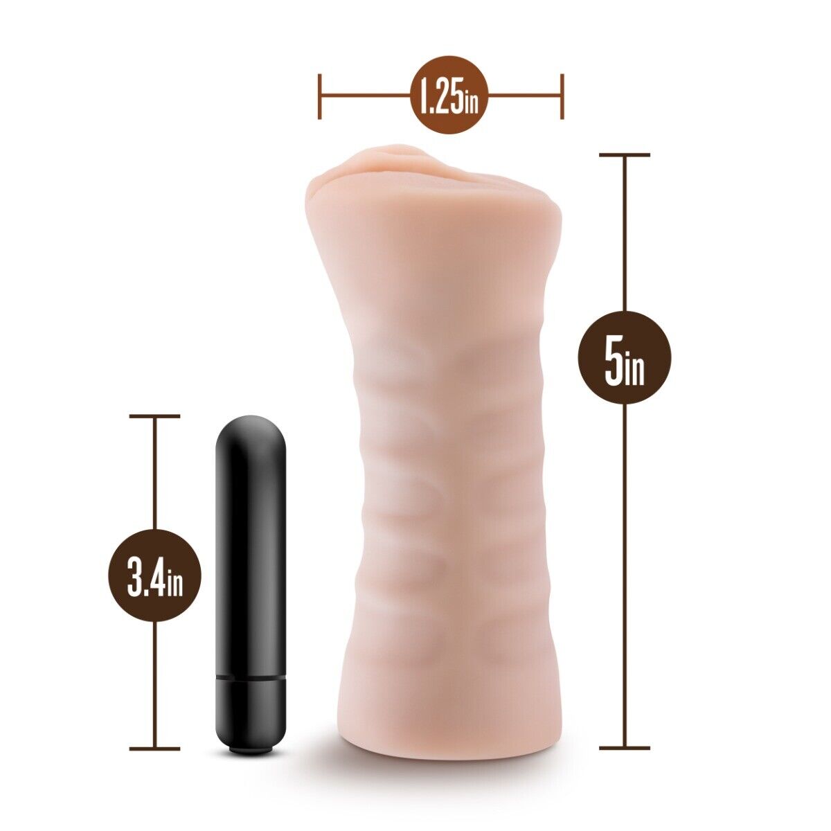 Vibrating Pocket Pussy Vagina Stroker Handjob Masturbator Sex Toys for Men