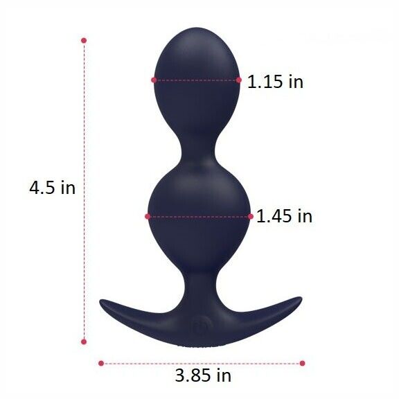 Wireless Vibrating Anal Beads Butt Plug Vibrator Sex Toys for Men Women Couples