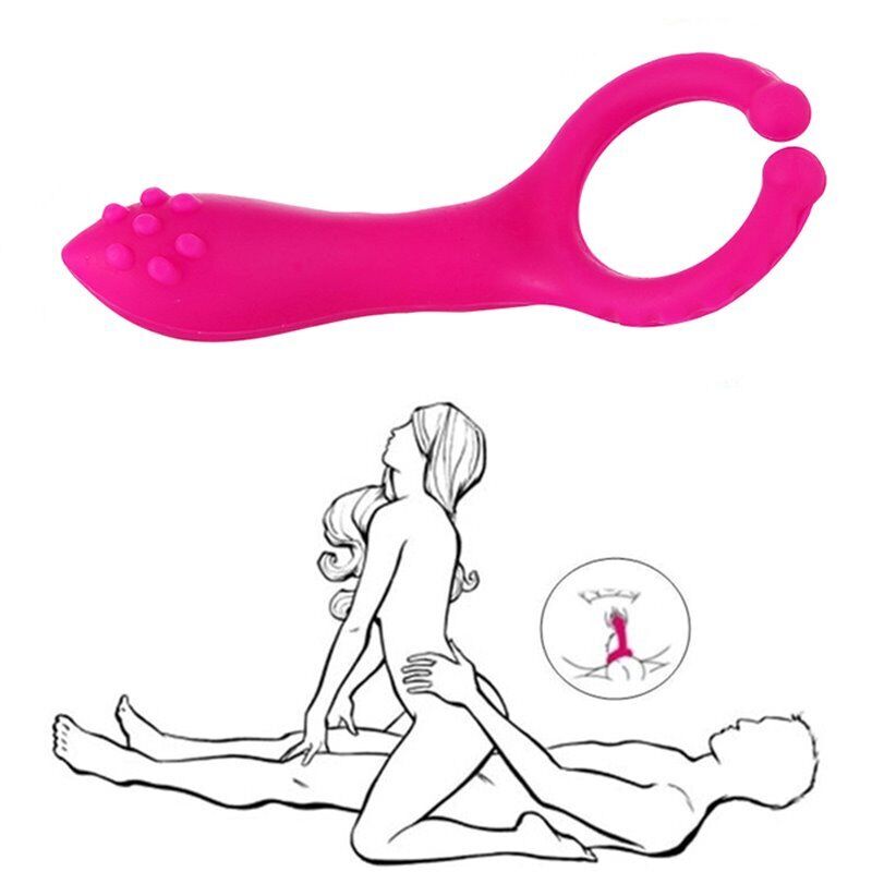 Wearable Vibrating Penis Clip Cock Ring G-spot Nipple Anal Vibe Couple Sex-toys