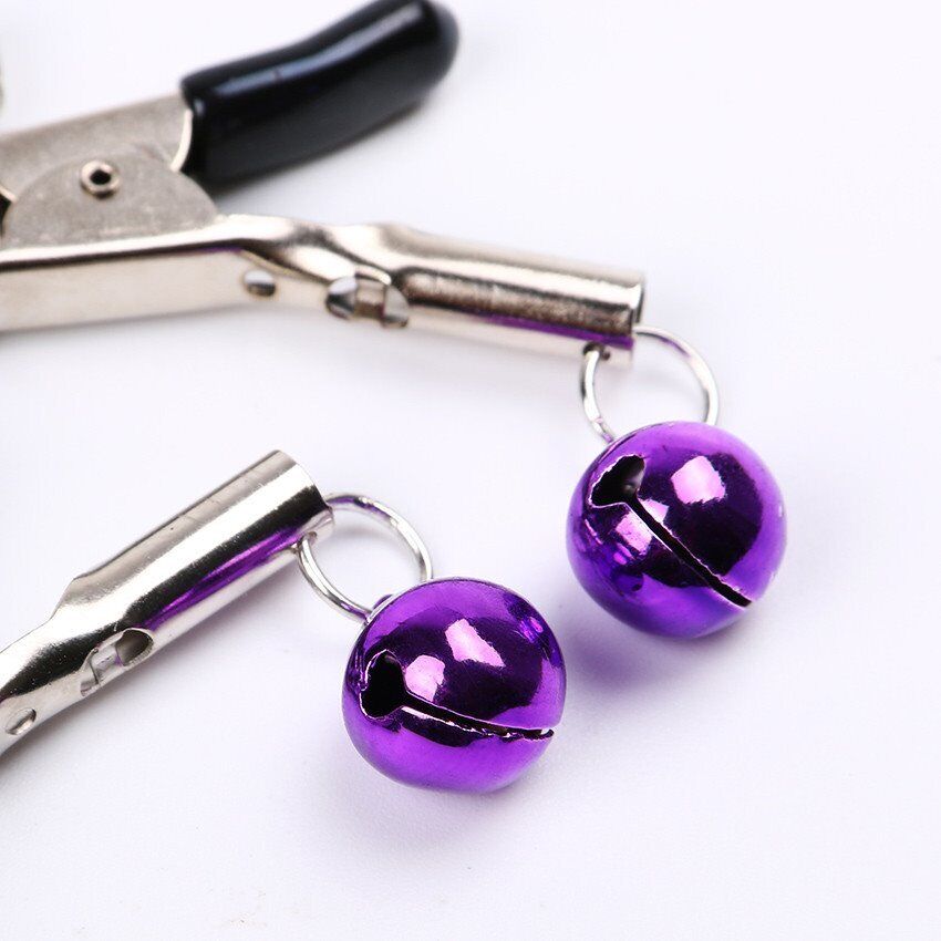 Fetish Nipple Clamps with Bells SM Bondage Role Play Sex Toys for Couples