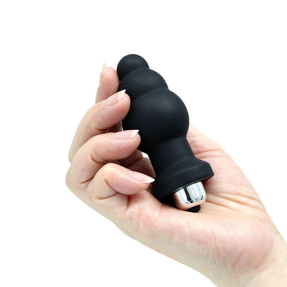 Silicone Vibrating Anal Butt Plug Vibrator Anal Sex Toys for Women Men Couples