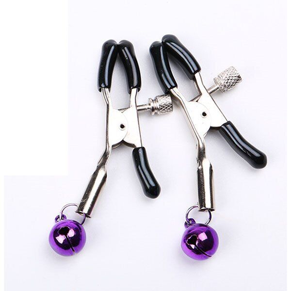 Fetish Nipple Clamps with Bells SM Bondage Role Play Sex Toys for Couples