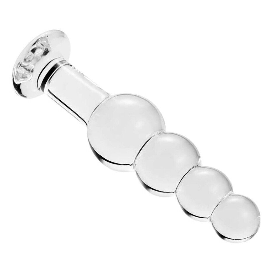 Beaded Glass Anal Butt Plug Dildo Beads Anal Sex Toys for Men Women Couples