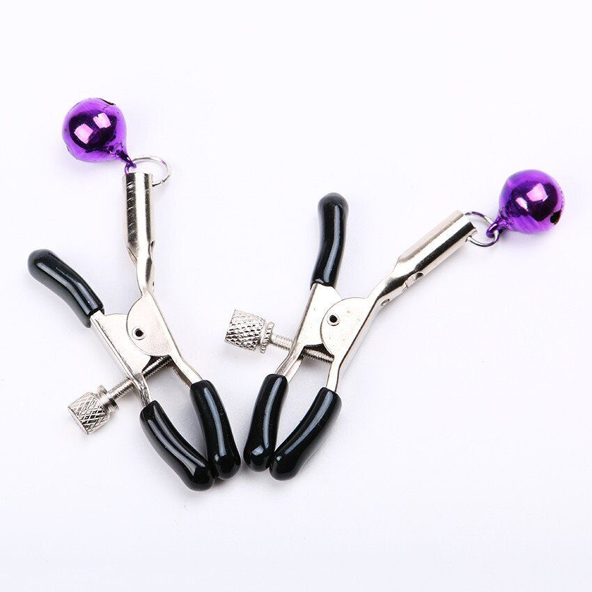 Fetish Nipple Clamps with Bells SM Bondage Role Play Sex Toys for Couples