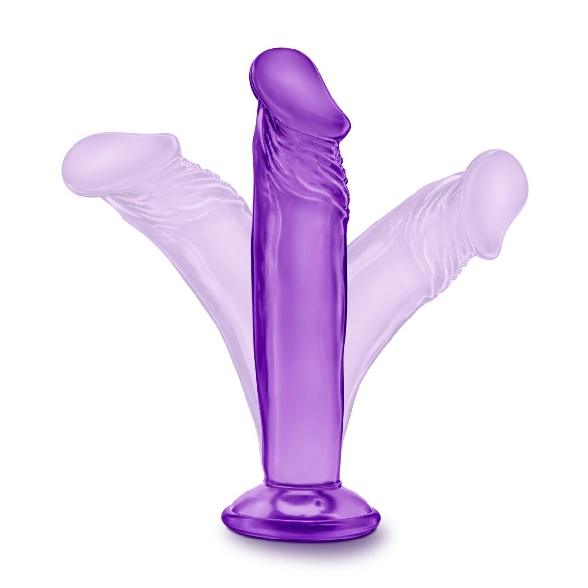 Jelly Small 6" Realistic Bendable Flexible G-spot Anal Dildo Dong Suction Cup