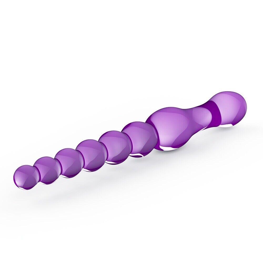 Bendable Flexible Double Ended Anal Dildo Butt Plug Beads Beginner Anal Trainer