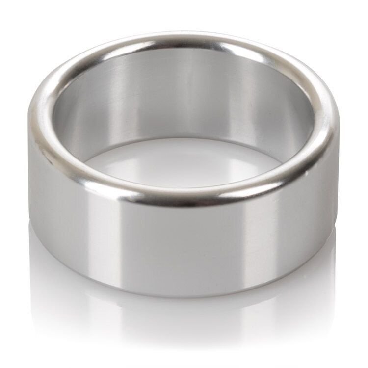 Smooth Seamless Metallic Aluminum Metal Penis Enhancer Cock Ring Band Medium
