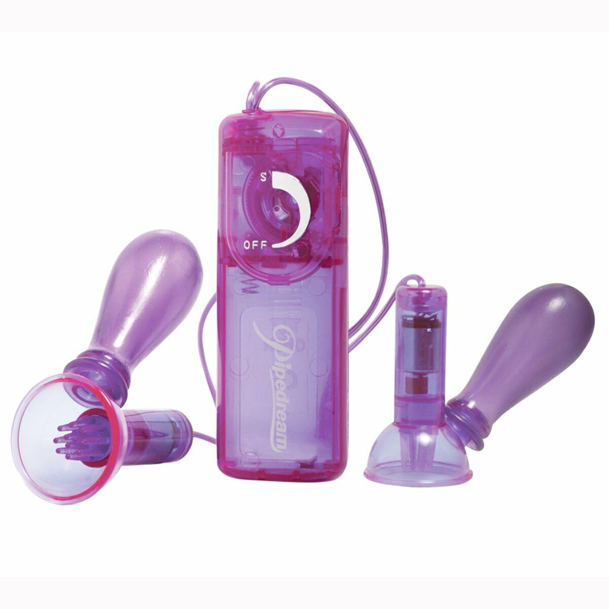 Fetish Fantasy Vibrating Breast Nipple Pump Sucker Suction Cup Vibe Vibrator