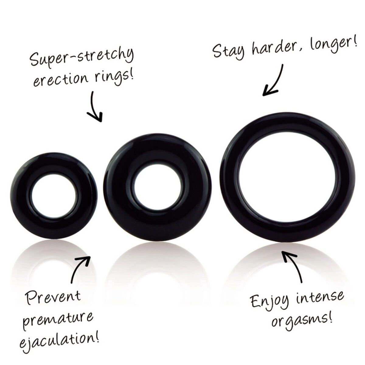 Screaming O RingO Silicone Penis Erection Enhancer Prolong Delay Donut Cock Ring