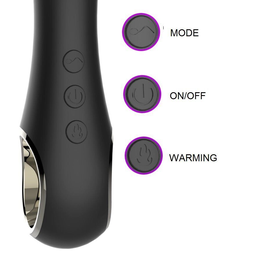 Posable Warming Vibrating Anal Beads Butt Plug Vibrator Prostate Massager