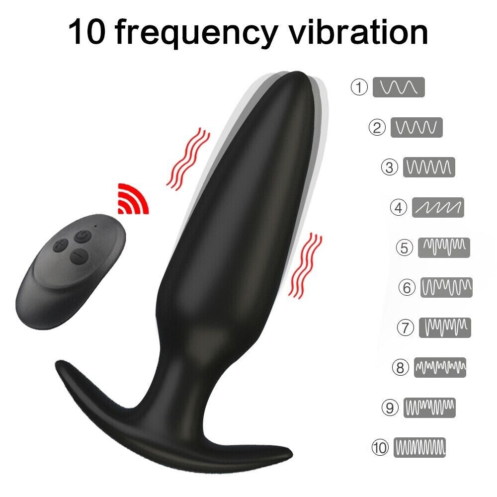 Wireless Remote Control Wearable Anal Trainer Butt Plug Vibrator Sex Toys