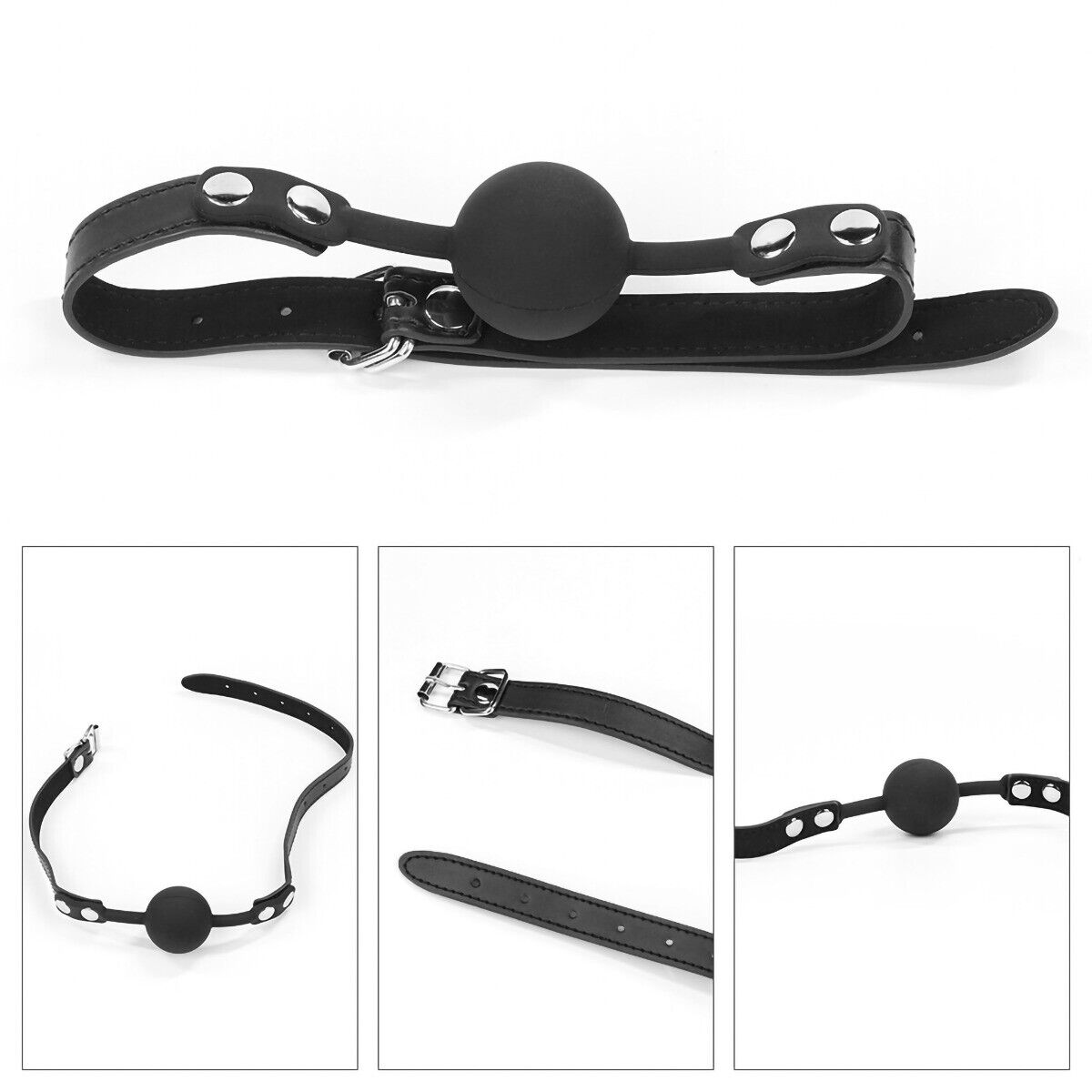 Beginner's Deluxe SM Fetish Bondage Kit Blindfold Mask Flogger Handcuffs Gag