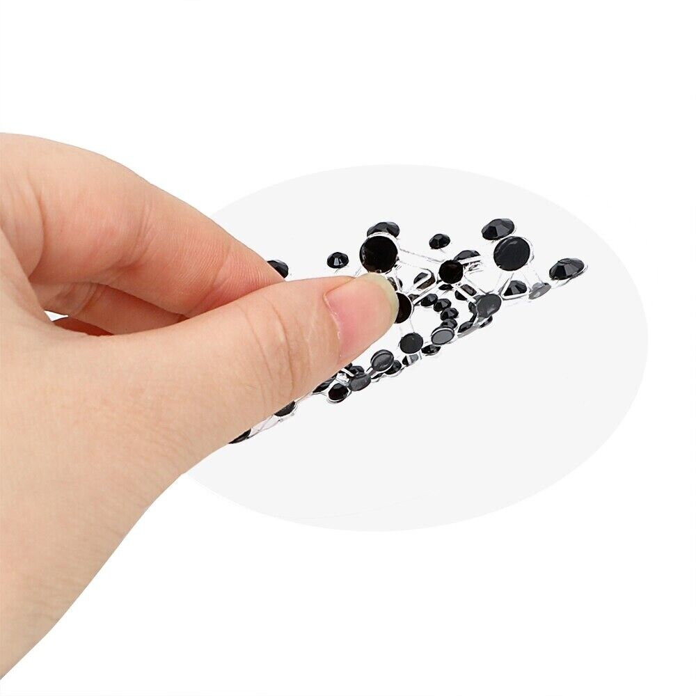 Sexy Self Adhesive Black Rhinestone Breast Nipple Pasties Sticker Body Jewelry