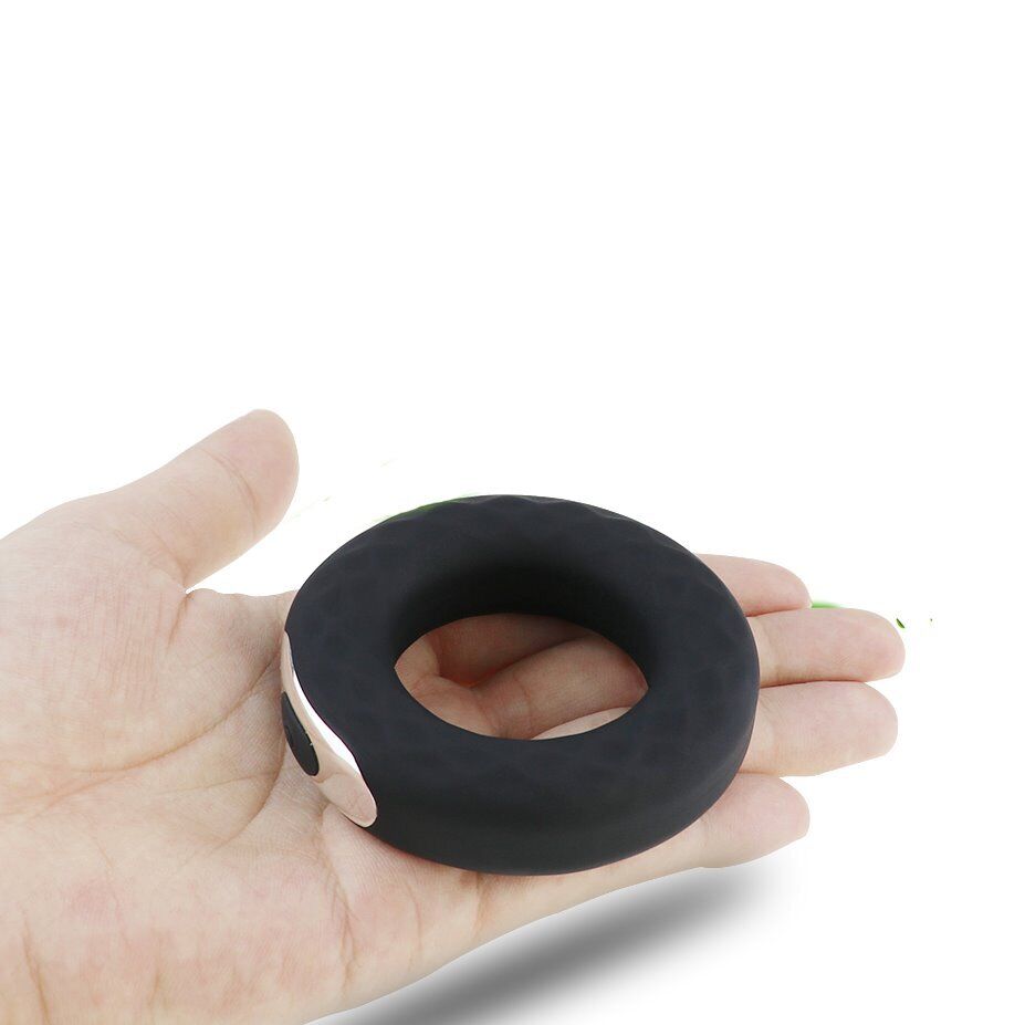 Vibrating Donut Penis Cock Ring Male Masturbator Sex-toys for Men Couples