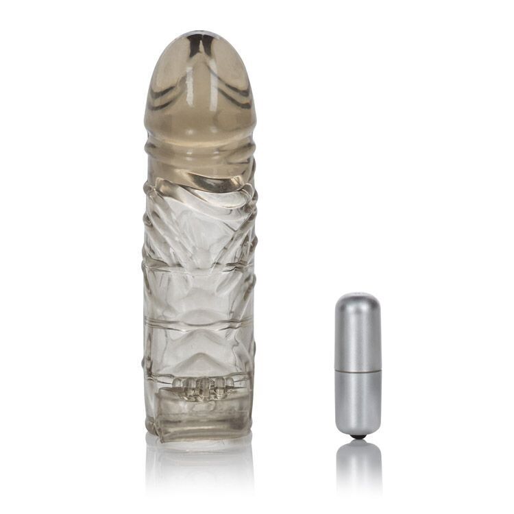 Extend it Up Vibrating Thicker Bigger Cock Penis Extension Sleeve Extender Cage