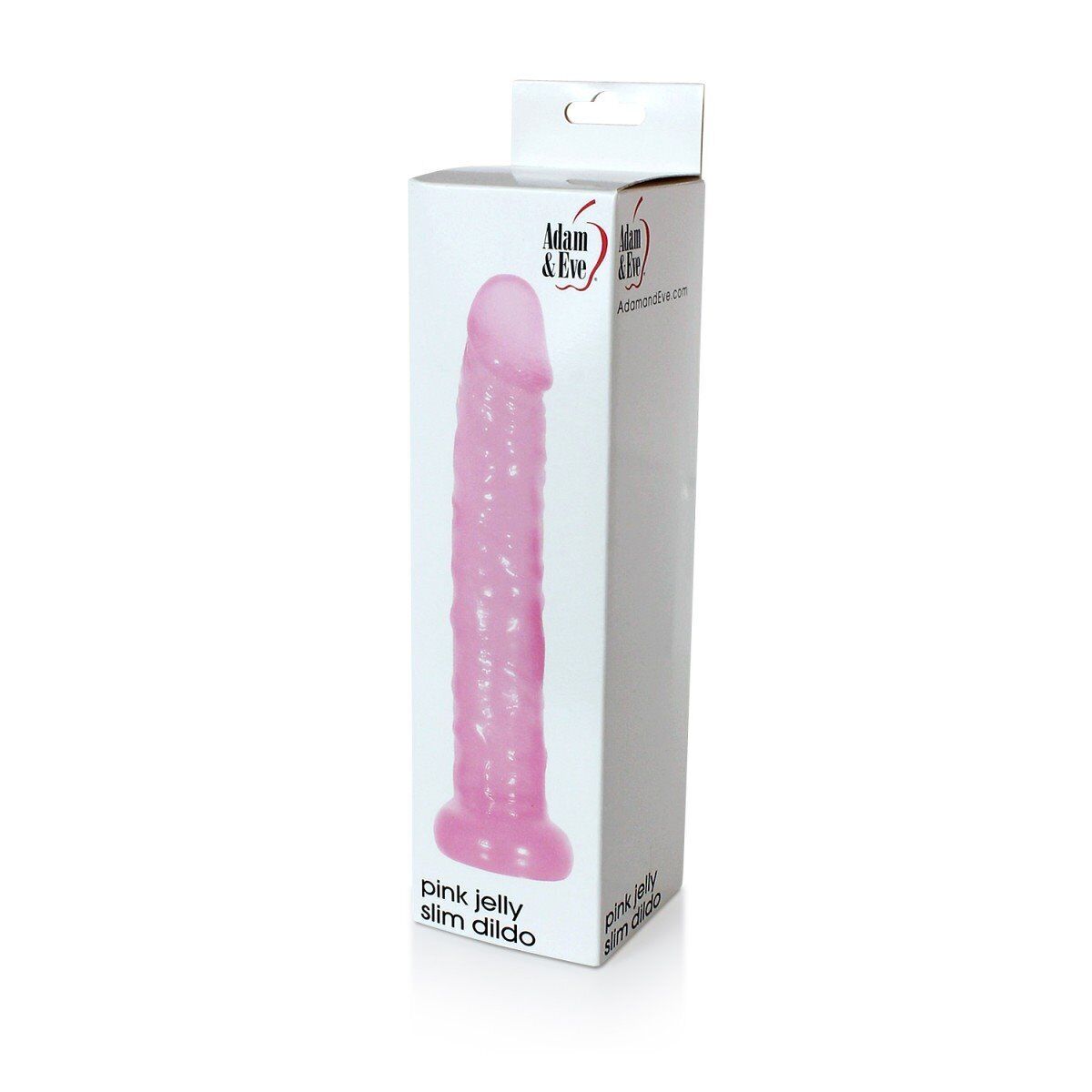 Adam & Eve Pink Jelly Flexible Slim Dildo Dong Realistic Vaginal Anal Butt Plug