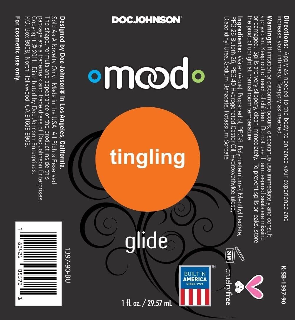 Doc Johnson Mood Lube 5 Pack Sampler Silicone Water Based Warming Lubricant