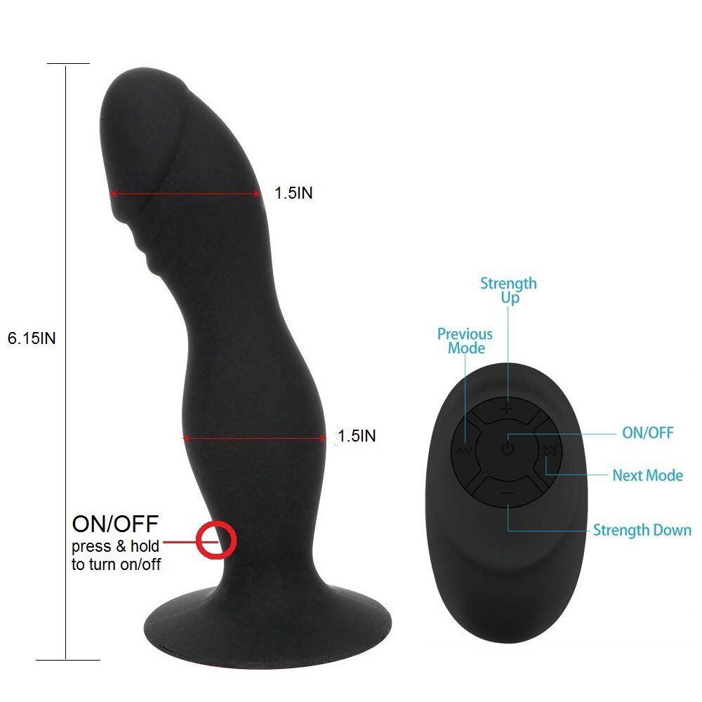 Wireless Remote Control Vibrating Anal Butt Plug Dildo Vibe Sex Toys for Couples