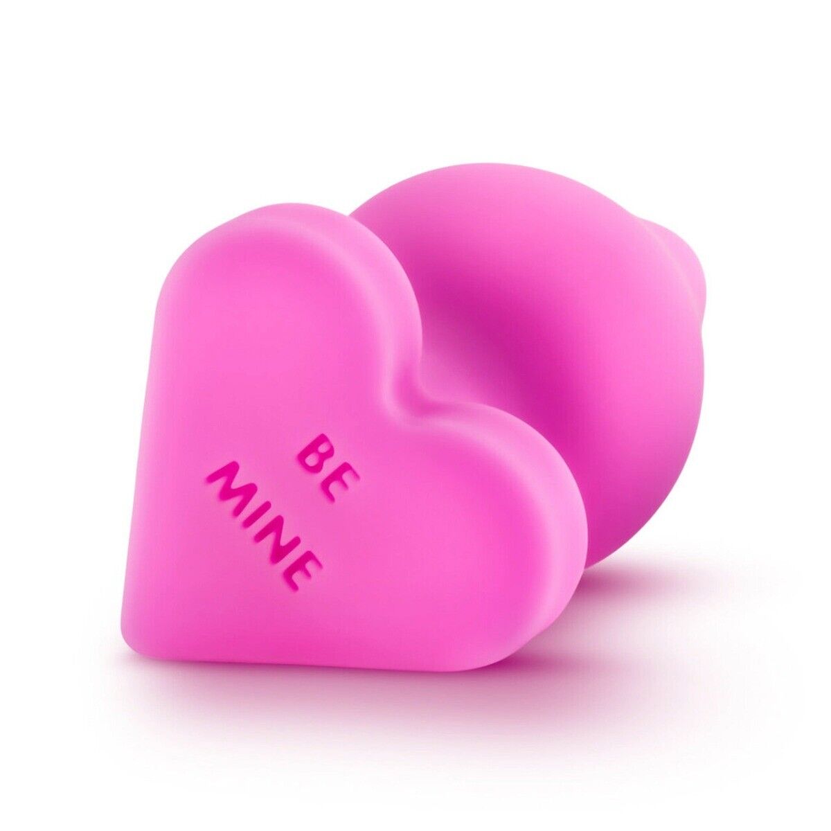 Naughty Candy Heart Be Mine Pink Silicone Anal Butt Plug Beginner Anal Sex Toy