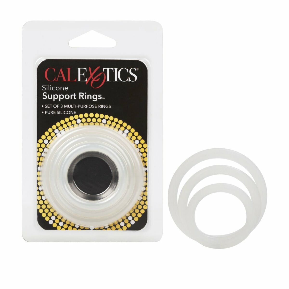 3PC Silicone Penis Support Cock Rings Male Erection Enhancer Prolong Delay Sex