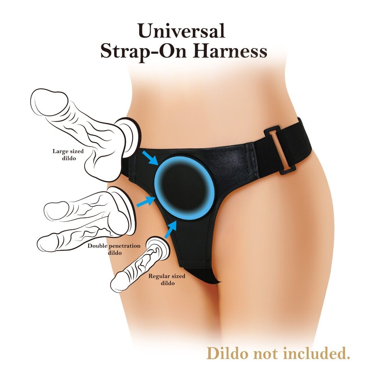 Easy On Off Suction Cup Strap On Harness with 8.5" Vibrating Dildo Dong Sex Toys