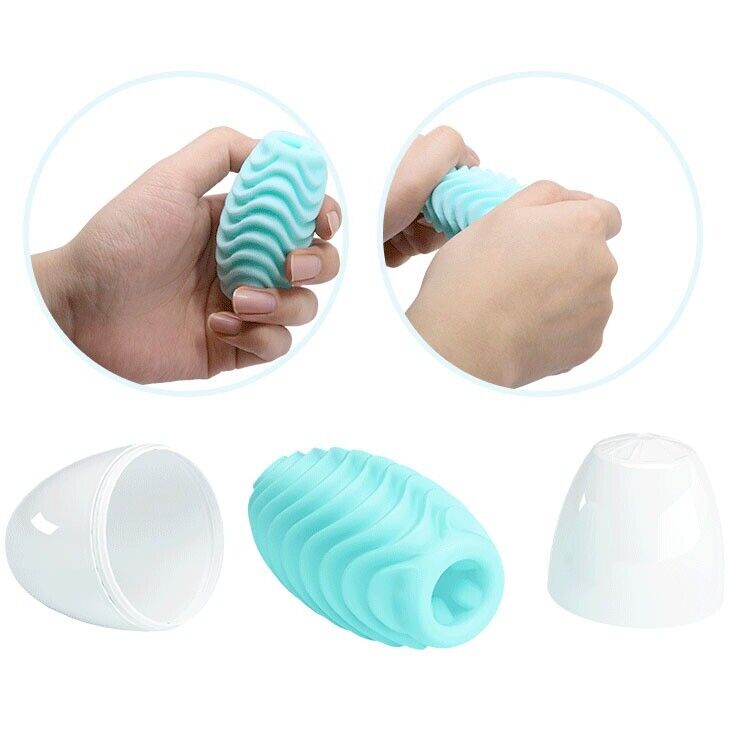 Reversible Egg Male Masturbator Sleeve Hand Job Cock Stroker Sex Toys for Men