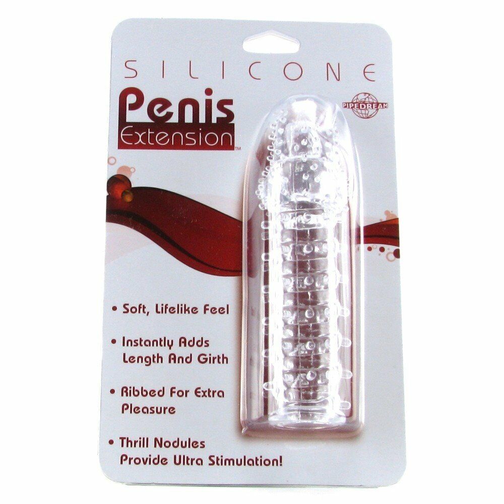 Silicone Male Penis Extension Extender Orgasm Cock Sleeve Girth Length Enhancer
