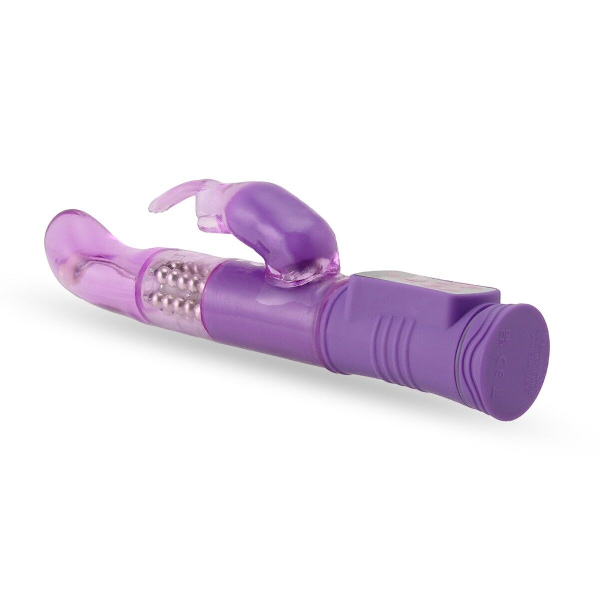 Purple Jelly Slim G Spot Clit Dual Rabbit Vibrator Female Massager Dildo Sex Toy