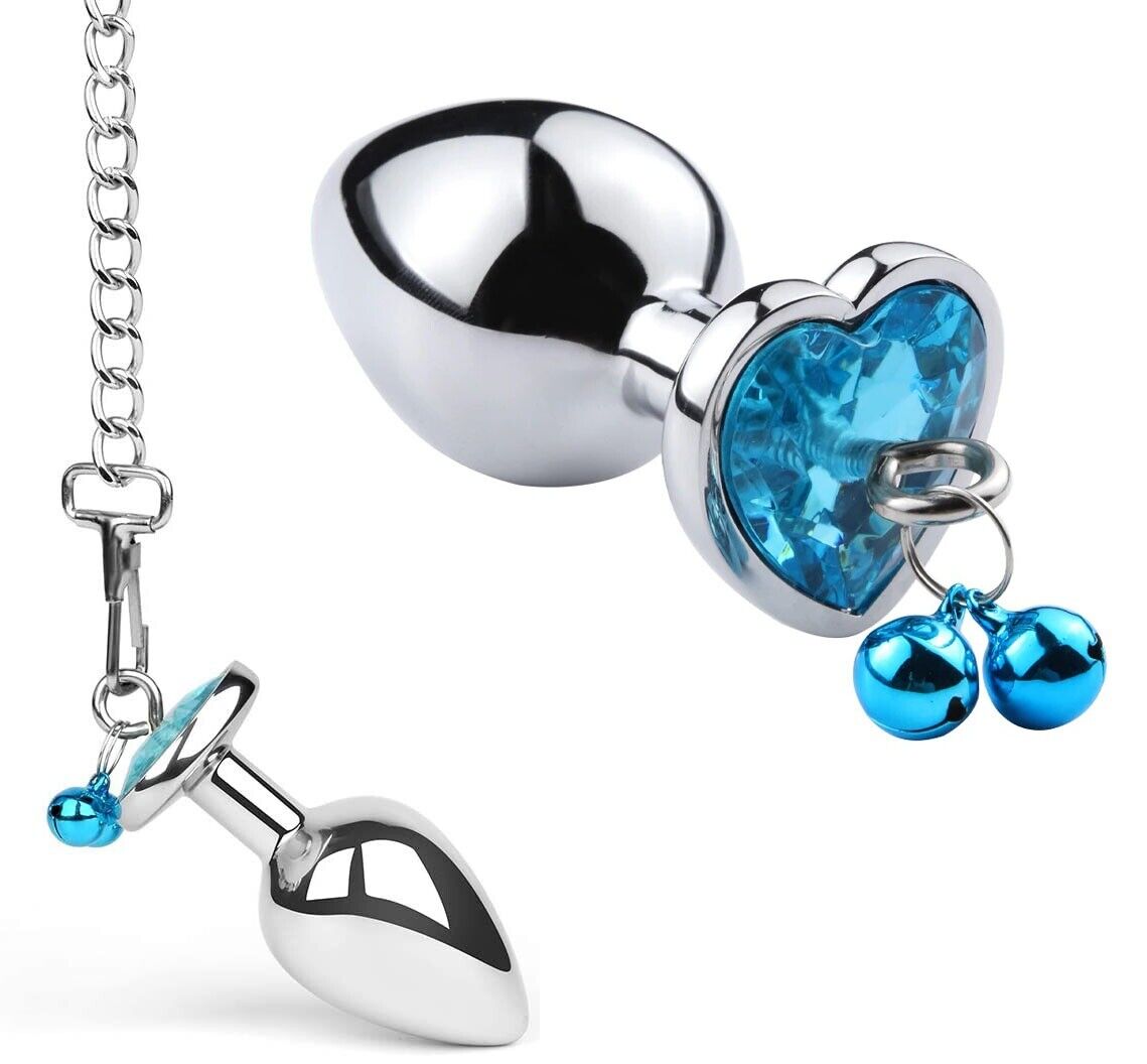 Metal Jewel Butt Plug Bells Chain Anal Trainer Sex Toys for Men Women Couples