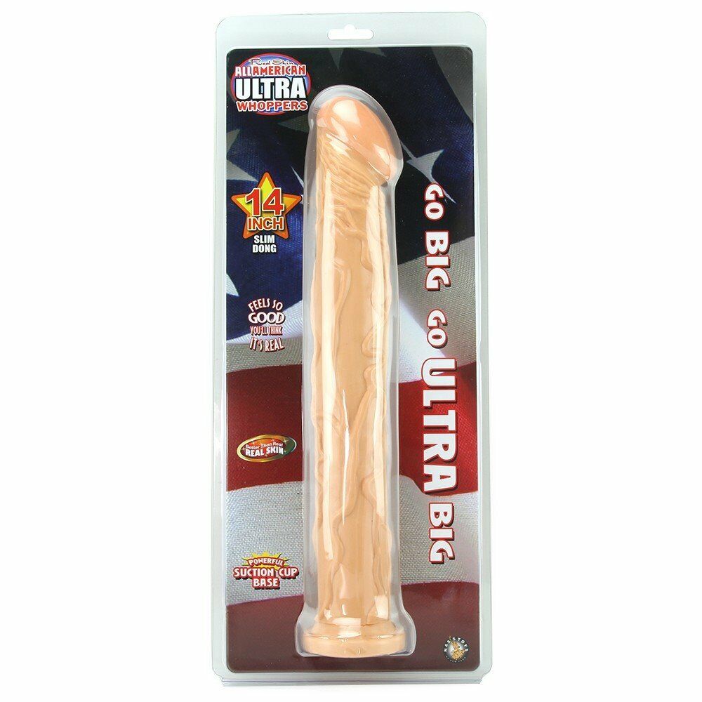 All American Ultra Whoppers 14" Slim Realistic Extra Long XL Dildo Dildoe Dong