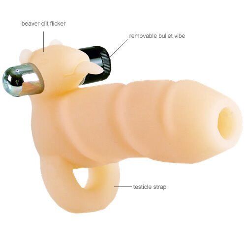 4 Way Arouser Vibrating Male Penis Girth Enhancer Cock Ring Sleeve Sheath Cage